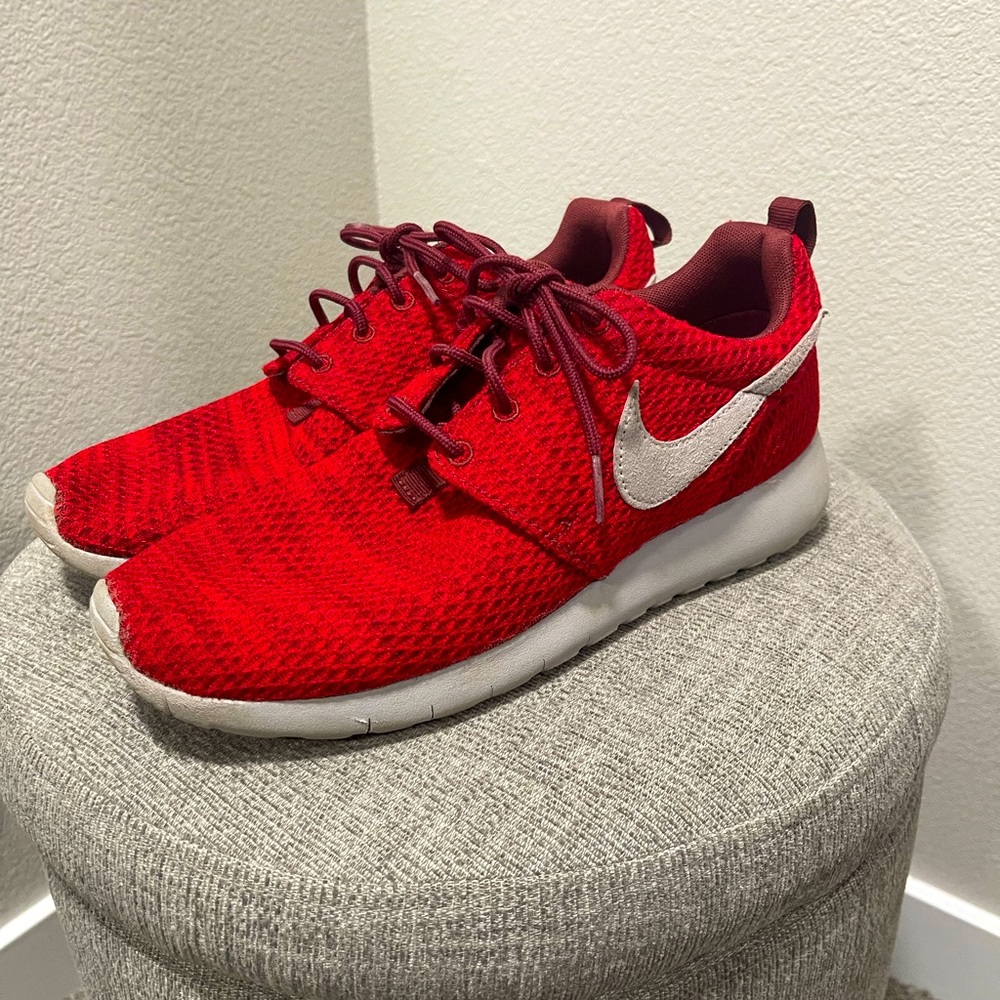 Nike Roshe One GS Big Kids Shoes Dark Team Red/Wolf Grey 599828-607